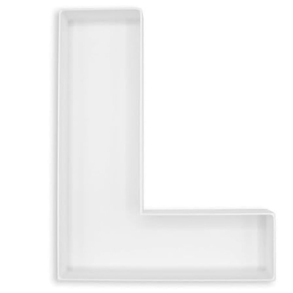 10" Reusable Plastic "L" Tray